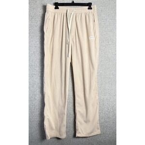 Constitution Beige Tan Corduroy Drawstring Pockets Sweatpants Men's Size LARGE